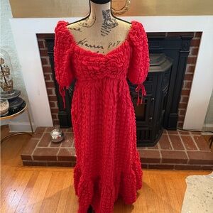 Elegant Red Women's Dress